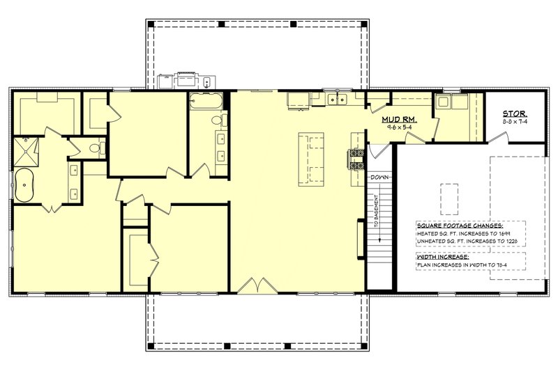 Home Plan - Exterior - Other Elevation 2 for Barndominium House Plan #430-451 - 3 bed, 2 bath