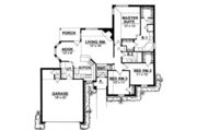 Traditional Style House Plan - 3 Beds 2 Baths 1382 Sq/Ft Plan #40-211 