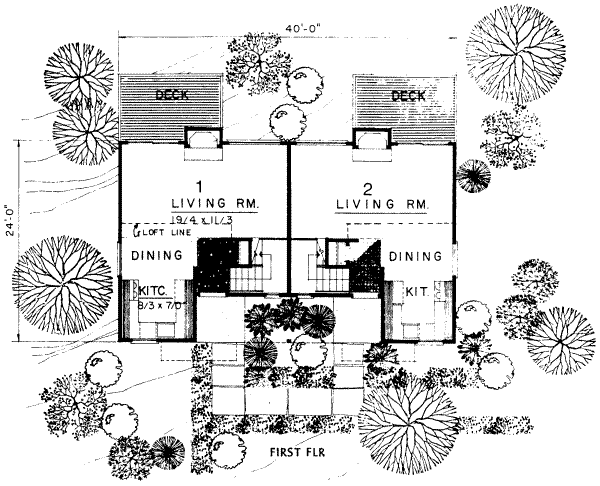 Modern Floor Plan - Main Floor Plan #303-211