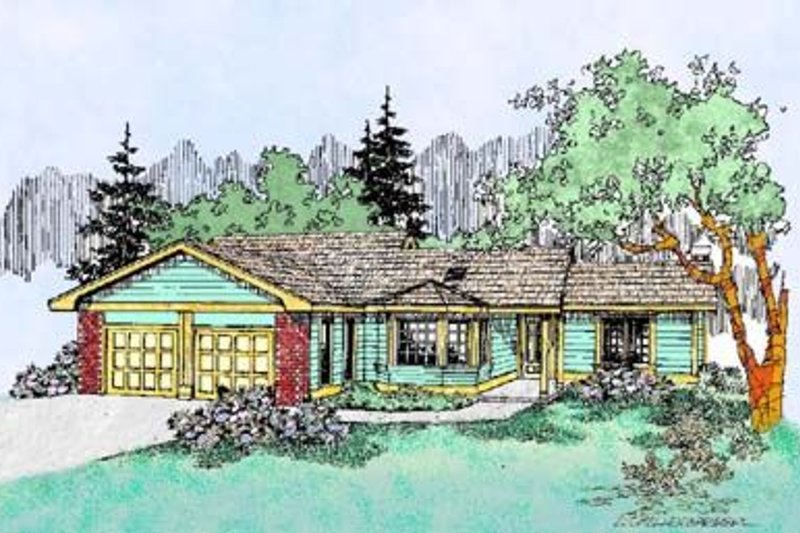 House Design - Ranch Exterior - Front Elevation Plan #60-404