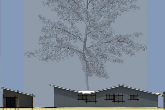 Exterior - Other Elevation 5 for Modern House Plan #450-4 - 3 bed, 2 bath