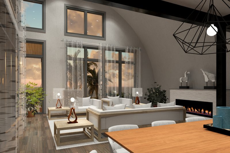 House Design - Interior - Family Room for Barndominium House Plan #120-283 - 3 bed, 2 bath