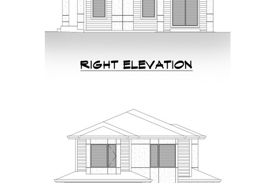 Exterior - Other Elevation 4 for Contemporary House Plan #1066-136 - 3 bed, 2.5 bath