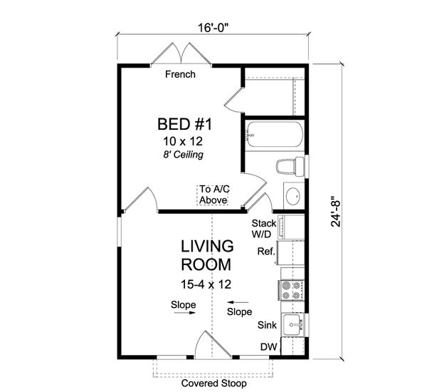 House Design - Cottage Floor Plan - Main Floor Plan #513-2182