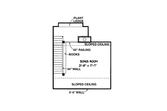 Floor Plan - Other Floor for European House Plan #410-349 - 4 bed, 2 bath