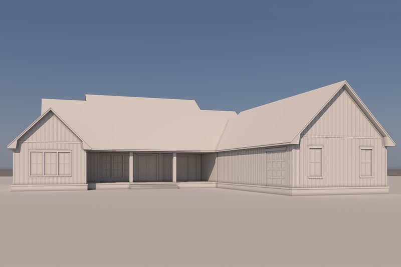 House Blueprint - Exterior - Rear Elevation for Farmhouse House Plan #430-334 - 4 bed, 3.5 bath