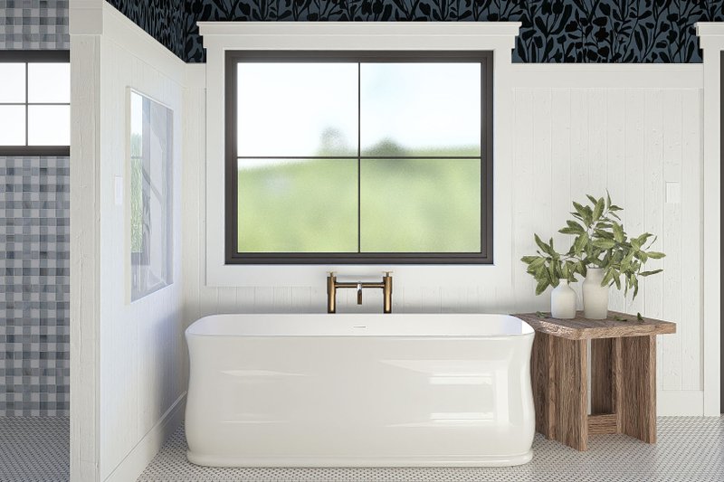 House Plan Design - Interior - Master Bathroom 1 for Farmhouse House Plan #455-706 - 4 bed, 3.5 bath