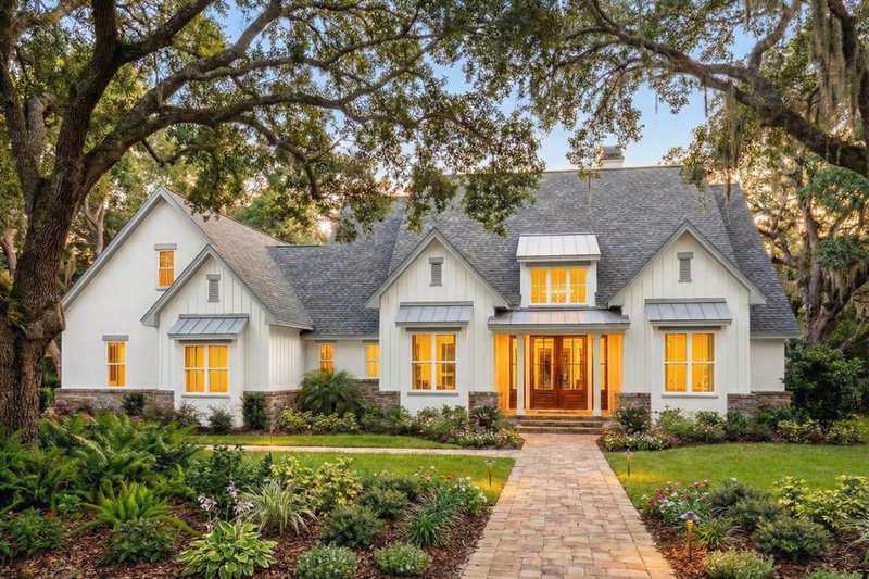 House Design - Exterior - Front Elevation 6 for Farmhouse House Plan #120-297 - 4 bed, 3.5 bath