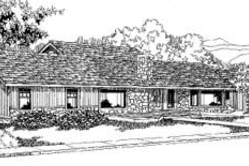 Architectural House Design - Traditional Exterior - Front Elevation Plan #60-321