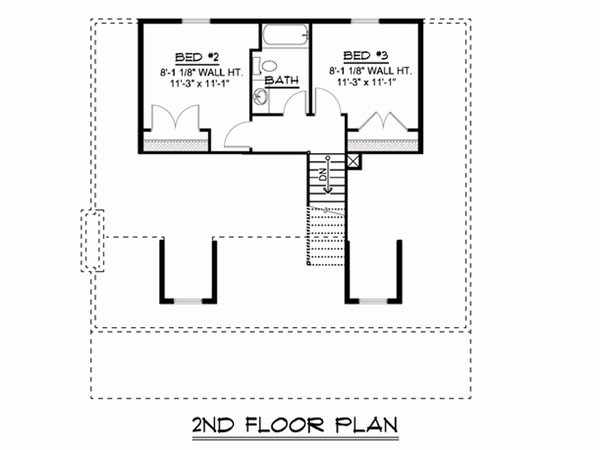 Dream House Plan - Cottage Floor Plan - Upper Floor Plan #1064-351