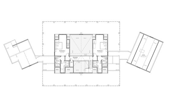 Floor Plan - Upper Floor for Farmhouse House Plan #1094-25 - 5 bed, 5.5 bath