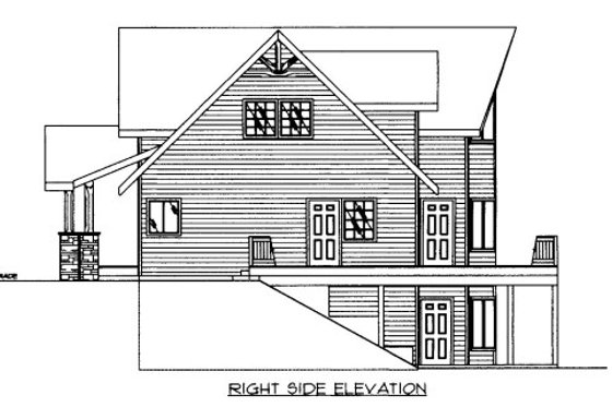 Exterior - Other Elevation for Cabin House Plan #117-777 - 3 bed, 2.5 bath