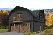 Farmhouse Style House Plan - 1 Beds 1.5 Baths 781 Sq/Ft Plan #117-920 