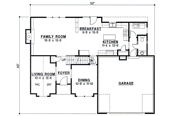 Traditional Floor Plan - Main Floor Plan #67-531