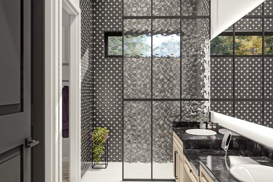 Interior - Bathroom 1 for Barndominium House Plan #455-639 - 3 bed, 2 bath