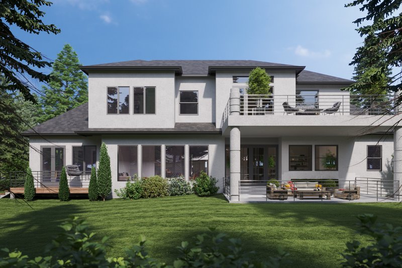 Dream House Plan - Exterior - Rear Elevation for Mediterranean House Plan #1066-211 - 4 bed, 4 bath