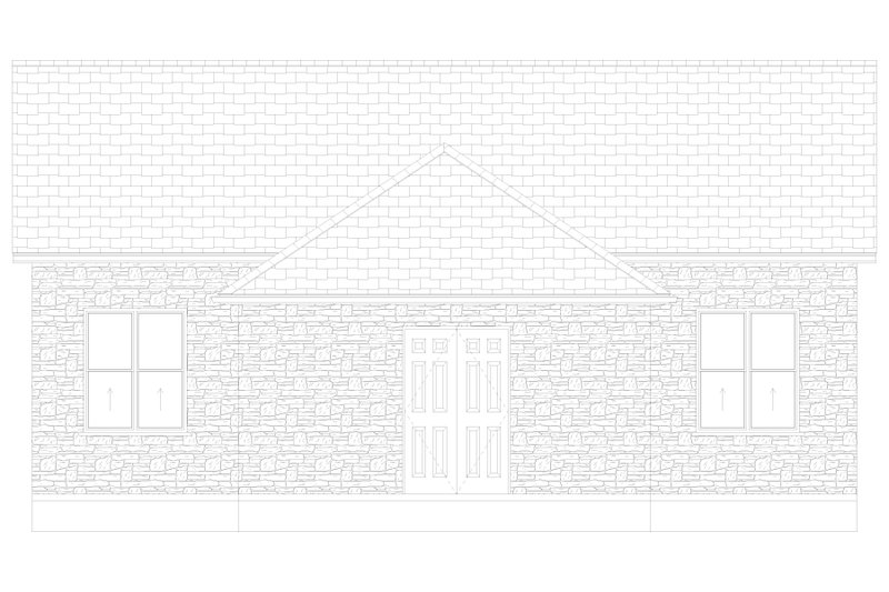Home Plan - Exterior - Other Elevation 2 for European House Plan #1060-166, 1 bath