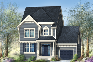 Country Exterior - Front Elevation Plan #25-4602