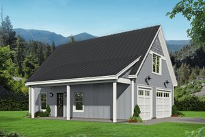 Country Exterior - Front Elevation Plan #932-91