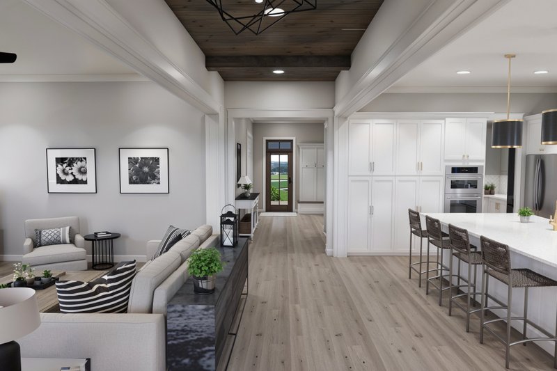 Dream House Plan - Interior - Entry for Farmhouse House Plan #51-1260 - 3 bed, 3.5 bath