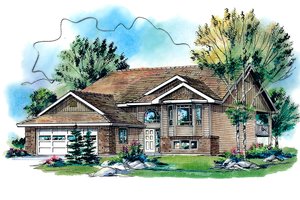 Traditional Exterior - Front Elevation Plan #18-323