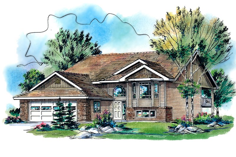 Traditional Style House Plan - 3 Beds 2 Baths 1191 Sq/Ft Plan #18-323