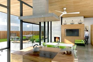 Interior - Kitchen for Modern House Plan #498-5 - 2 bed, 2 bath