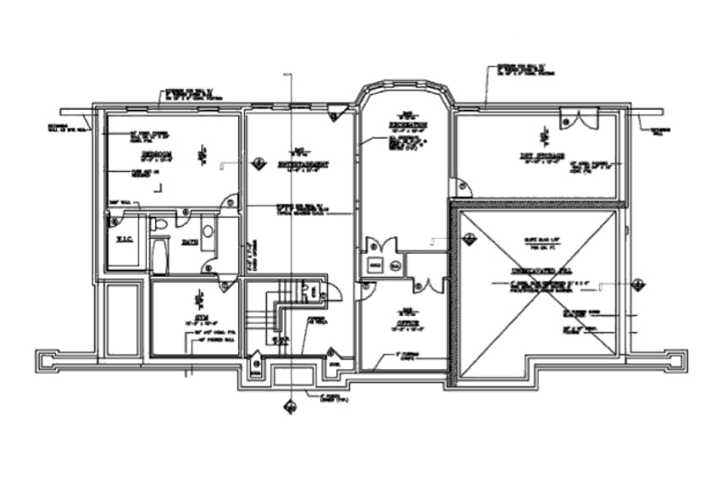 Dream House Plan - Floor Plan - Lower Floor for Colonial House Plan #119-137 - 4 bed, 3.5 bath