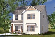 Cottage Style House Plan - 3 Beds 3 Baths 1562 Sq/Ft Plan #513-2305 Exterior 