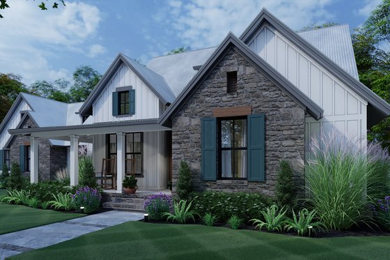 Exterior - Front Elevation 10 for Cottage House Plan #120-269 - 3 bed, 2.5 bath