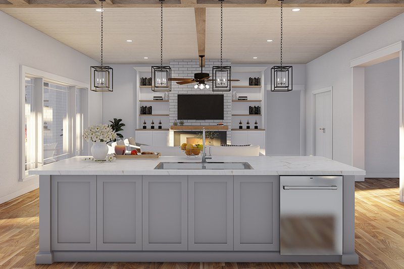 Architectural House Design - Interior - Kitchen 3 for European House Plan #923-17 - 4 bed, 4.5 bath