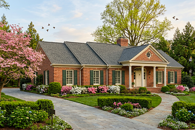 Home Plan - Exterior - Front Elevation 2 for Southern House Plan #30-278 - 4 bed, 2 bath