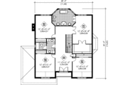 European Style House Plan - 4 Beds 2.5 Baths 3323 Sq/Ft Plan #25-260 