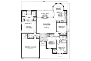 Traditional Style House Plan - 4 Beds 2 Baths 1843 Sq/Ft Plan #42-250 