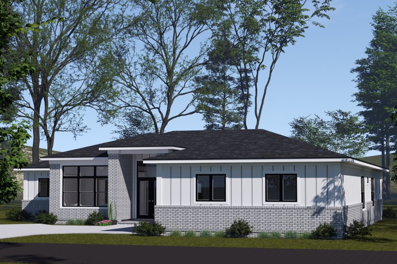 Architectural House Design - Exterior - Other Elevation 3 for Modern House Plan #513-2321 - 4 bed, 3 bath