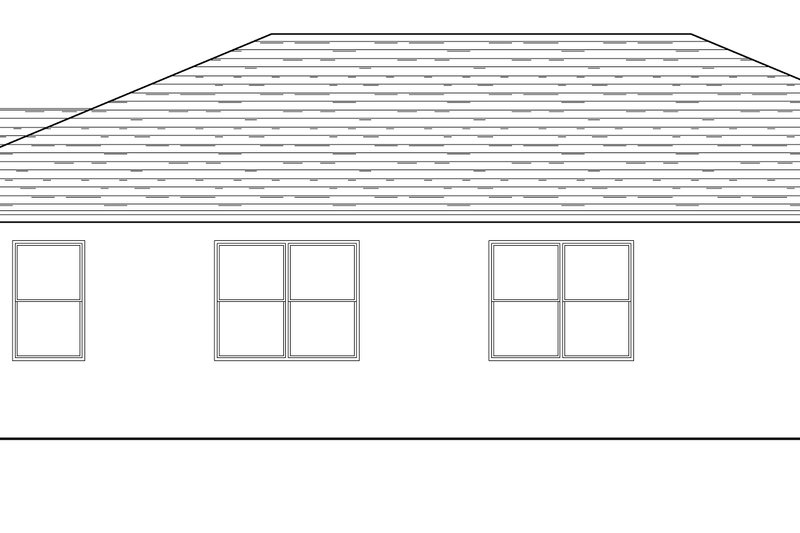 House Blueprint - Exterior - Other Elevation for Traditional House Plan #1058-240 - 3 bed, 2 bath
