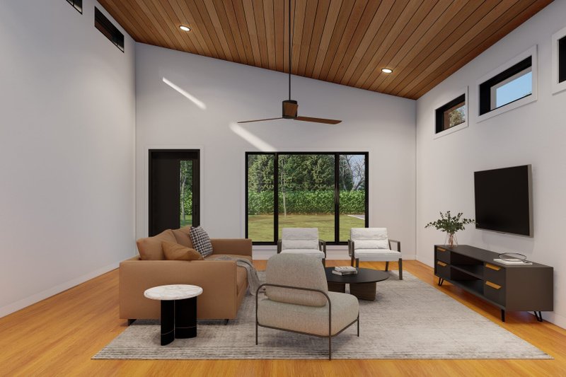 House Plan Design - Interior - Family Room 4 for Modern House Plan #923-376 - 3 bed, 2 bath