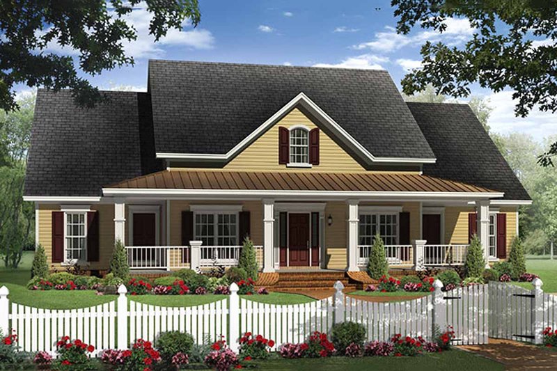 House Plan Design - Country style Plan 21-313 front elevation
