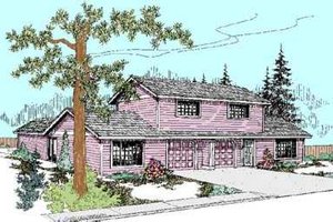 Traditional Exterior - Front Elevation Plan #60-485