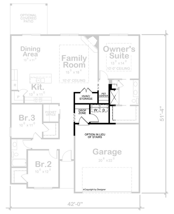 Home Plan - Farmhouse Floor Plan - Other Floor Plan #20-2354
