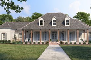 House Design - Southern Exterior - Front Elevation Plan #1074-38