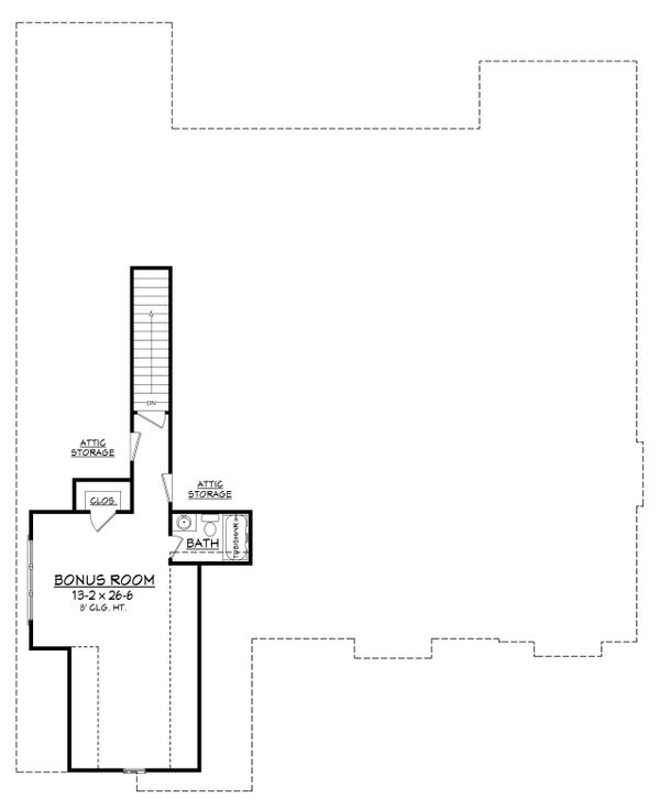 Architectural House Design - Craftsman Floor Plan - Upper Floor Plan #430-148