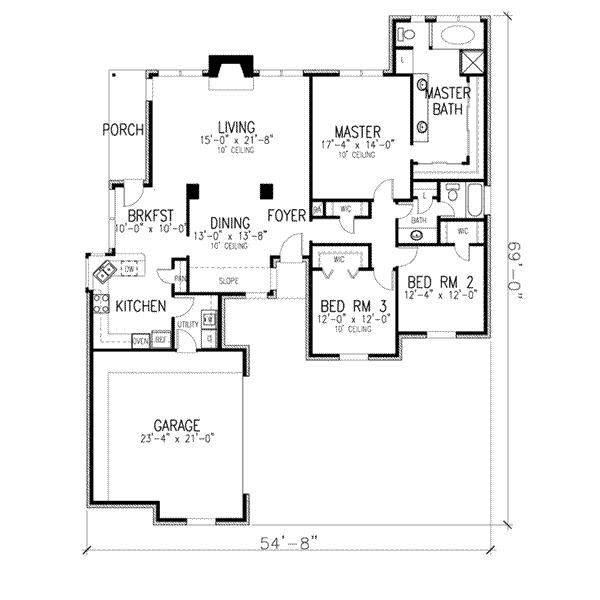Home Plan - European Floor Plan - Main Floor Plan #410-303