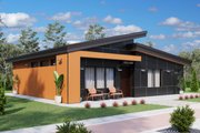 Modern Style House Plan - 3 Beds 2 Baths 1182 Sq/Ft Plan #1106-8 