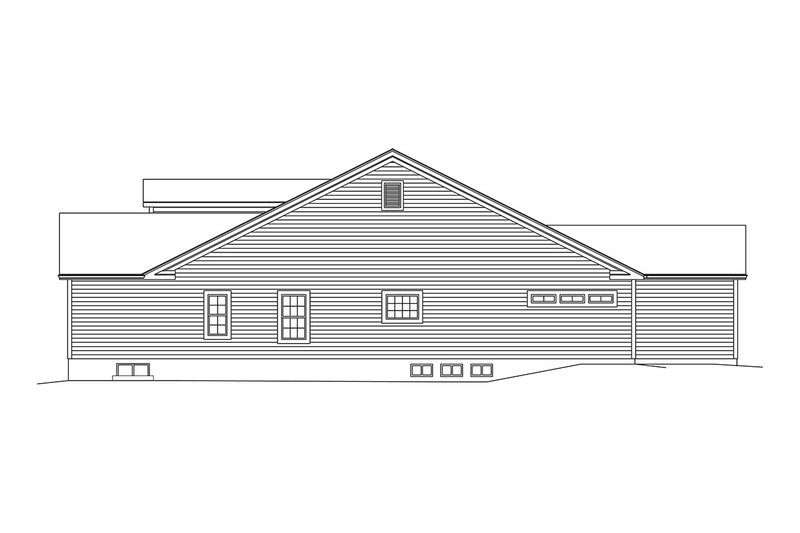 Home Plan - Exterior - Other Elevation 1 for Ranch House Plan #57-659 - 3 bed, 2.5 bath