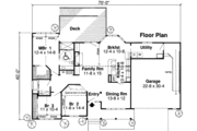 Traditional Style House Plan - 3 Beds 2 Baths 1732 Sq/Ft Plan #312-333 