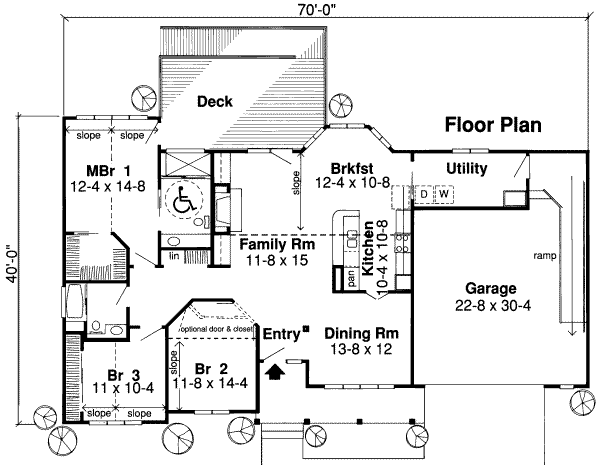 Traditional Floor Plan - Main Floor Plan #312-333