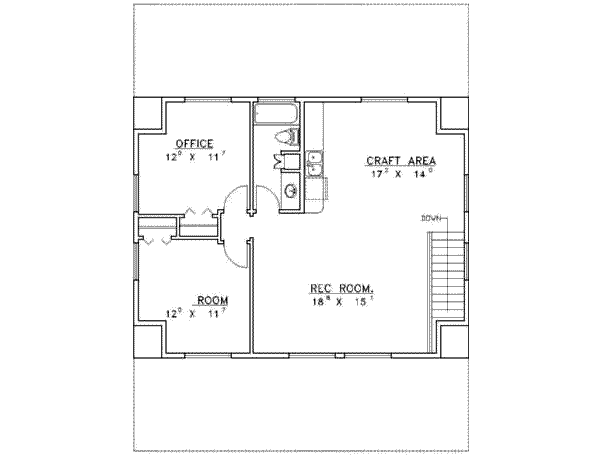 Country Floor Plan - Upper Floor Plan #117-258