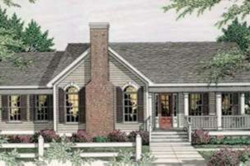 Dream House Plan - Country Exterior - Front Elevation Plan #406-247