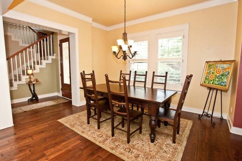 Dream House Plan - Interior - Dining Room for Craftsman House Plan #80-205 - 4 bed, 3.5 bath